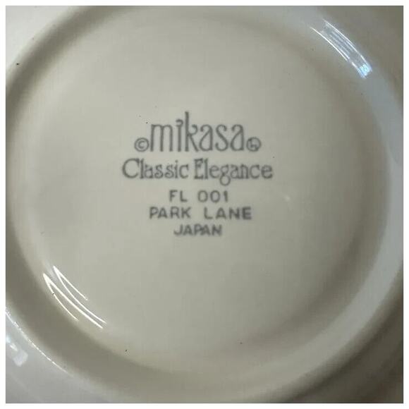 MIKASA Park Lane, Saucer set of 3, Classic Elegance Multicolor Flowers Discon't - Picture 6 of 13